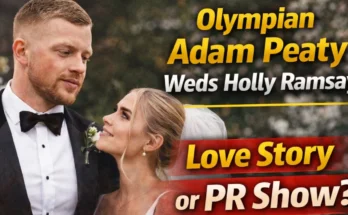 Olympian Adam Peaty and Holly Ramsay wedding moment – Olympian Adam Peaty weds Holly Ramsay love story or PR show debate