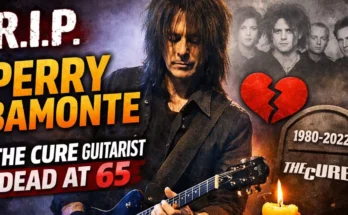 Perry Bamonte performing guitar and keyboard — Perry Bamonte guitarist and keyboardist for The Cure dies at 65